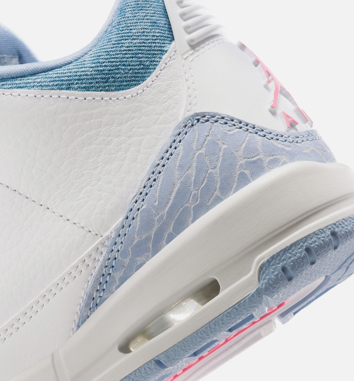 Air Jordan 3 Retro Cobalt Bliss Grade School – White/Cobalt Bliss/Football Grey/Pink Glow